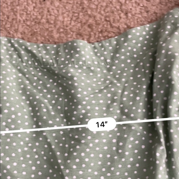 Loft beach green polka dot cottagecore romper - Picture 5 of 6